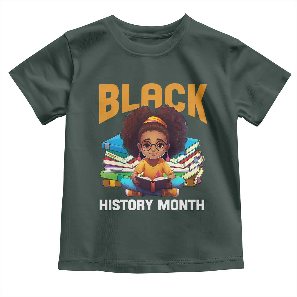 Black History Month Baby Shirt African Girl Reading Book Melanin Pride
