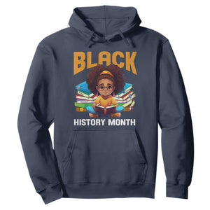 Black History Month Hoodie African Girl Reading Book Melanin Pride