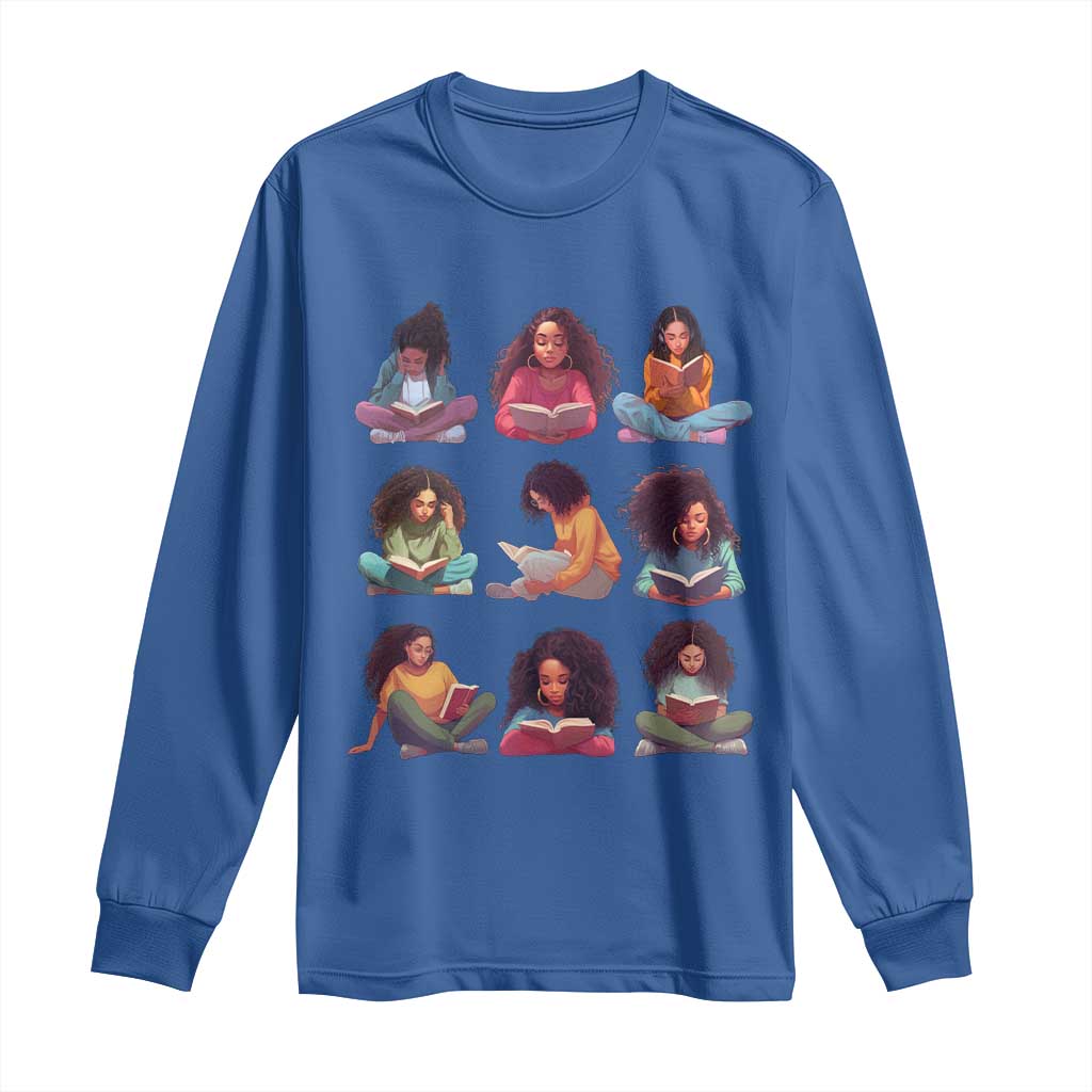Black History Month Long Sleeve Shirt Reading Book African Smart Melanin Women Girls