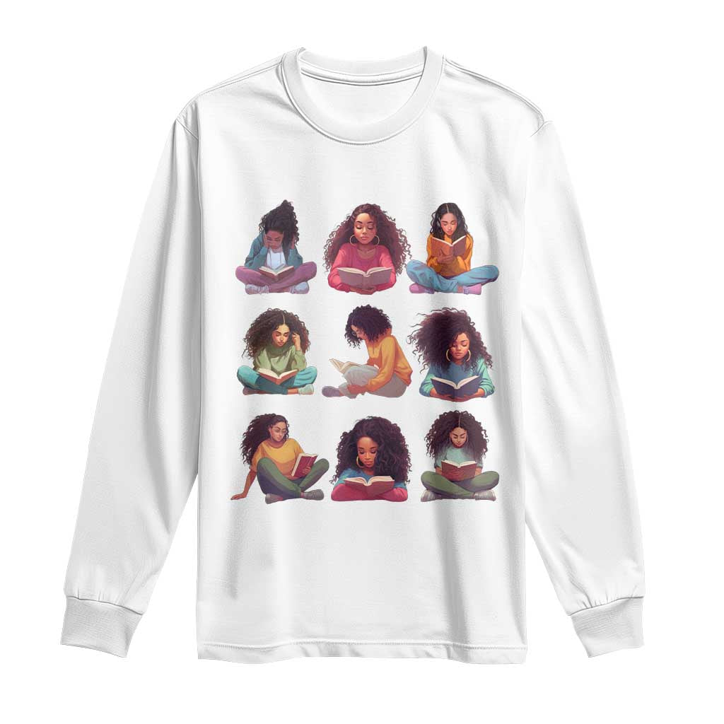 Black History Month Long Sleeve Shirt Reading Book African Smart Melanin Women Girls