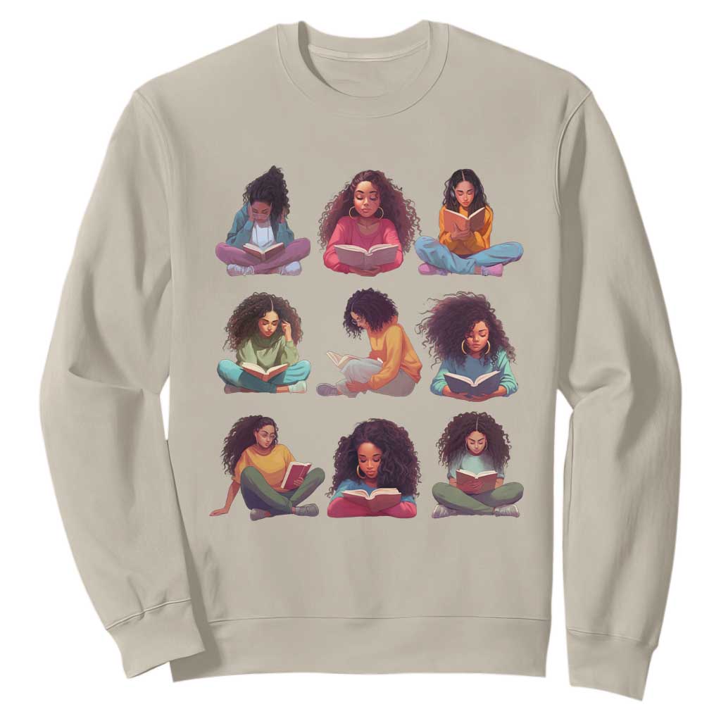 Black History Month Sweatshirt Reading Book African Smart Melanin Women Girls