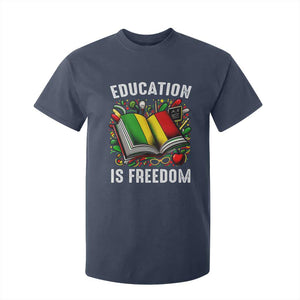 Black Teacher T Shirt For Kid Education Is Freedom Reading Books Black History Month