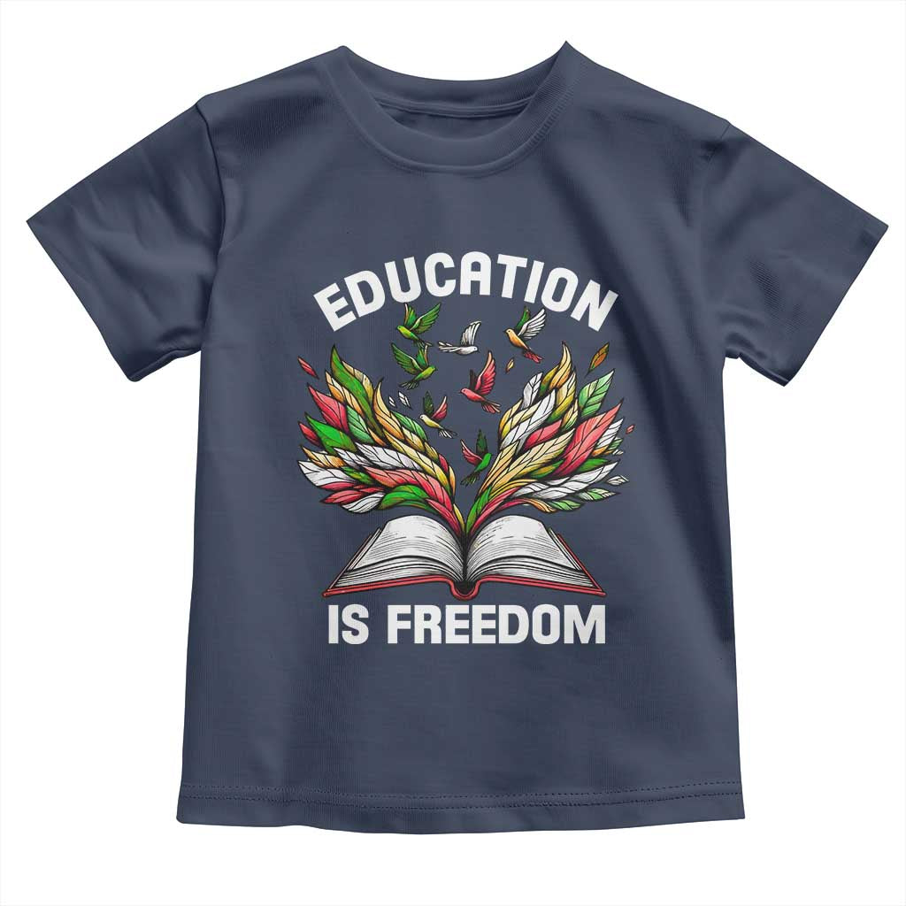 Black Teacher Pride Baby Shirt Education Is Freedom African Americans Black History Month