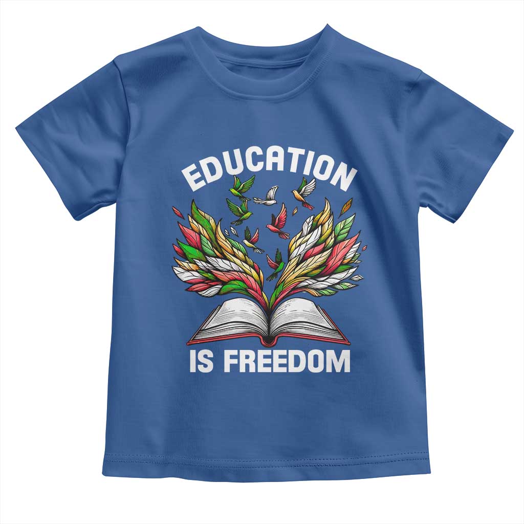 Black Teacher Pride Baby Shirt Education Is Freedom African Americans Black History Month