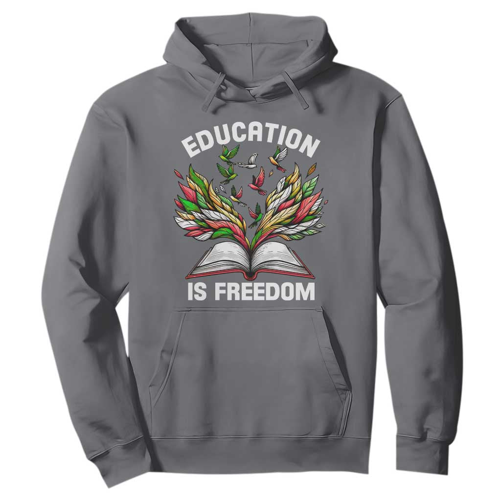 Black Teacher Pride Hoodie Education Is Freedom African Americans Black History Month