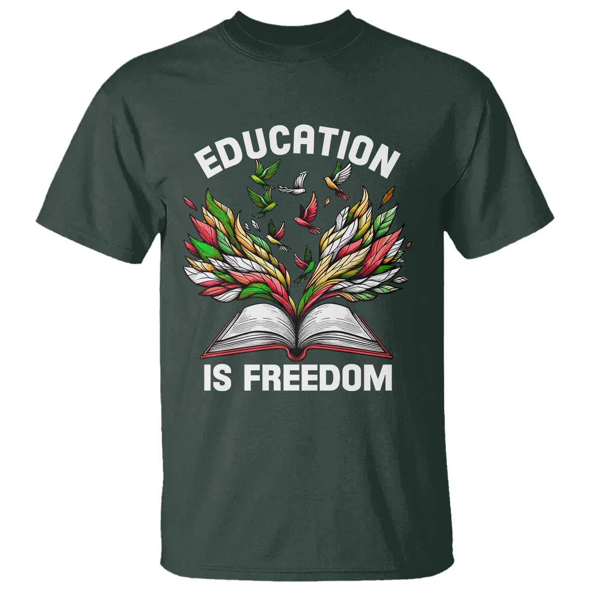 Black Teacher Pride T Shirt Education Is Freedom African Americans Black History Month