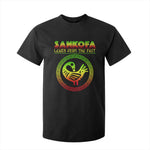 Black History Month T Shirt For Kid Sankofa Learn From The Past African Bird Melanin
