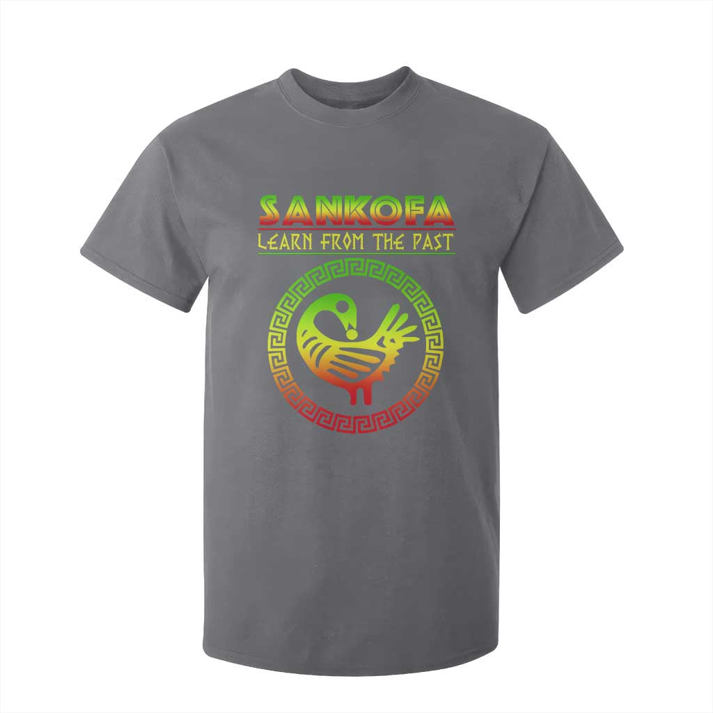 Black History Month T Shirt For Kid Sankofa Learn From The Past African Bird Melanin