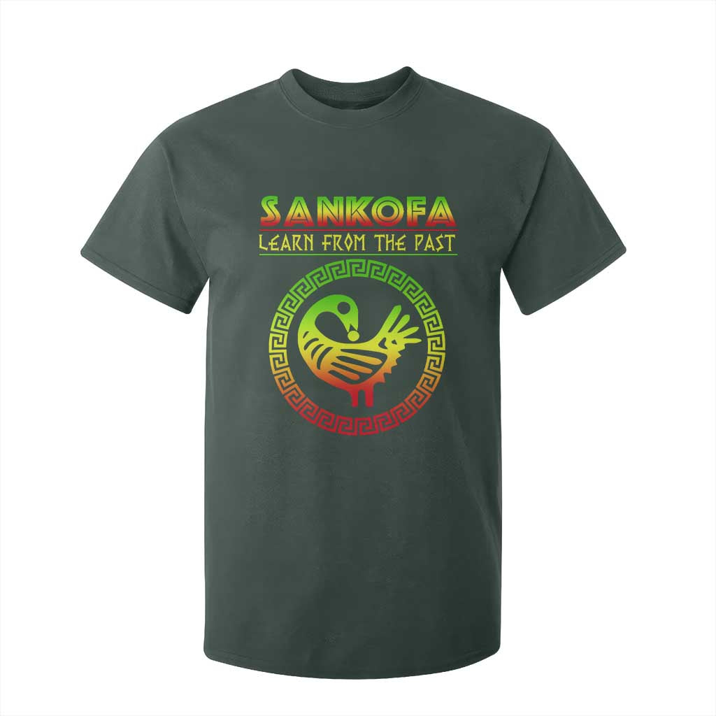 Black History Month T Shirt For Kid Sankofa Learn From The Past African Bird Melanin