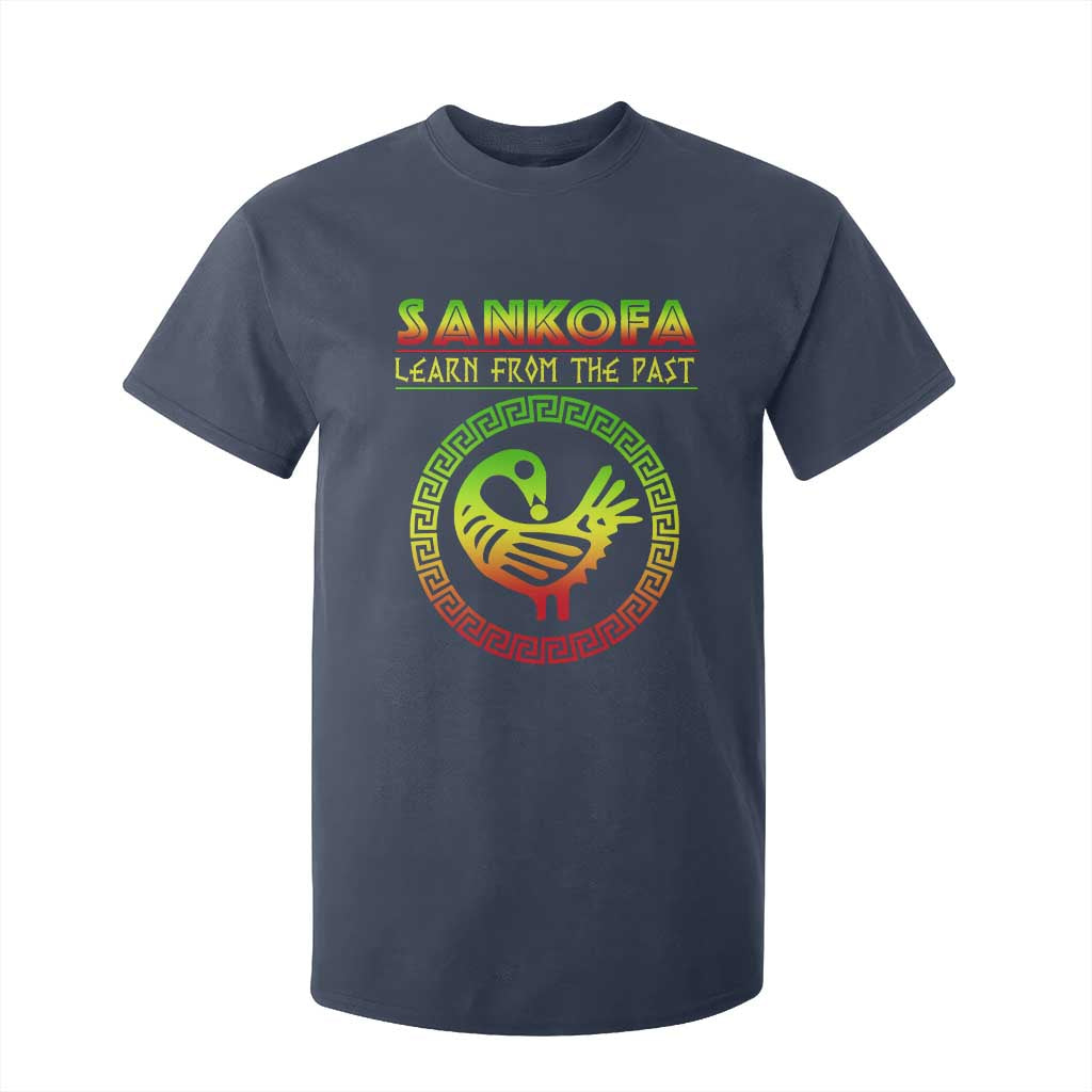 Black History Month T Shirt For Kid Sankofa Learn From The Past African Bird Melanin