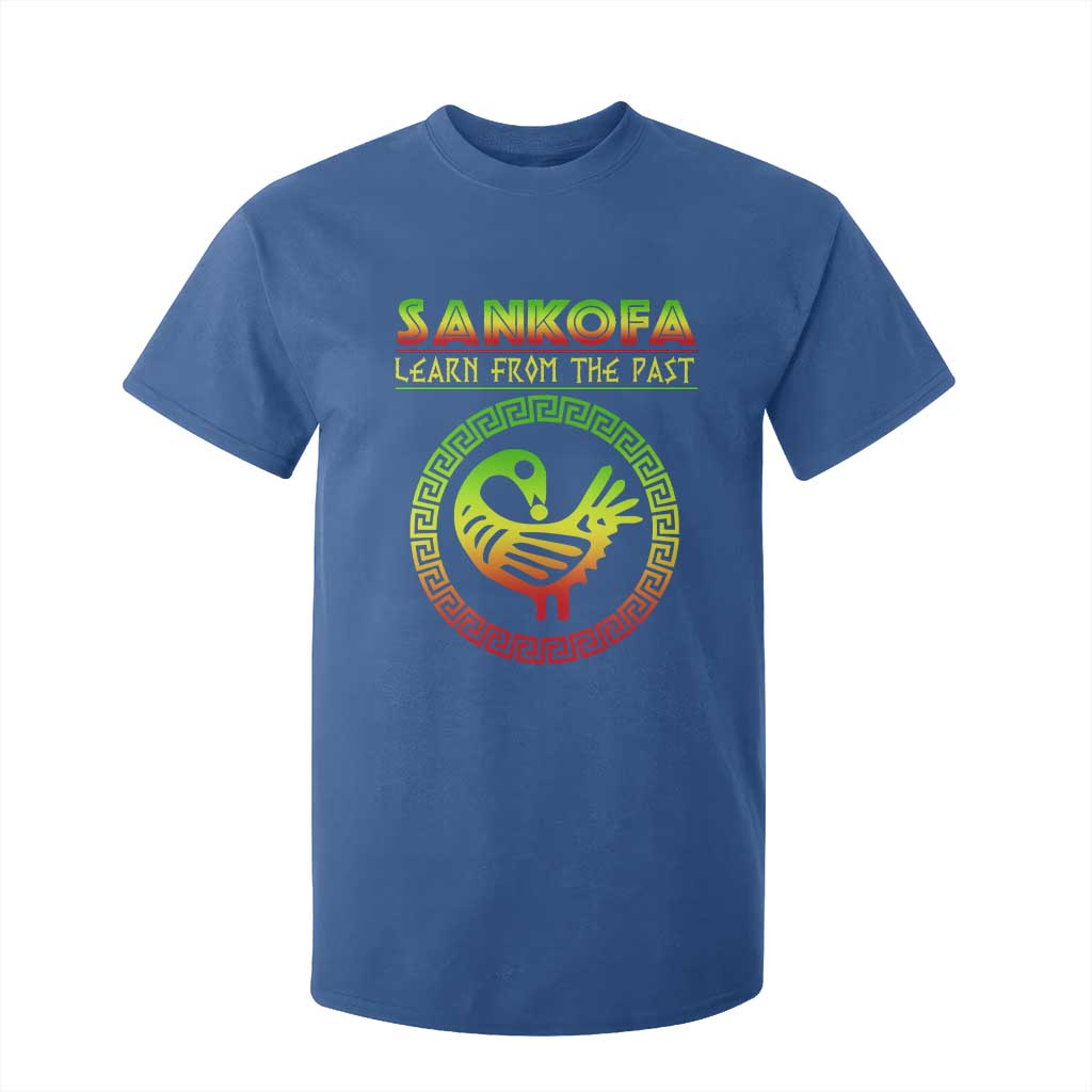 Black History Month T Shirt For Kid Sankofa Learn From The Past African Bird Melanin