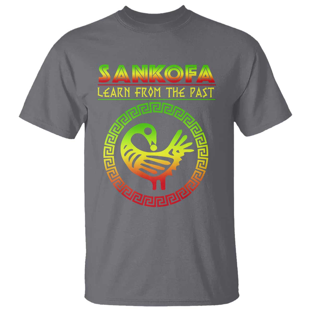 Black History Month T Shirt Sankofa Learn From The Past African Bird Melanin