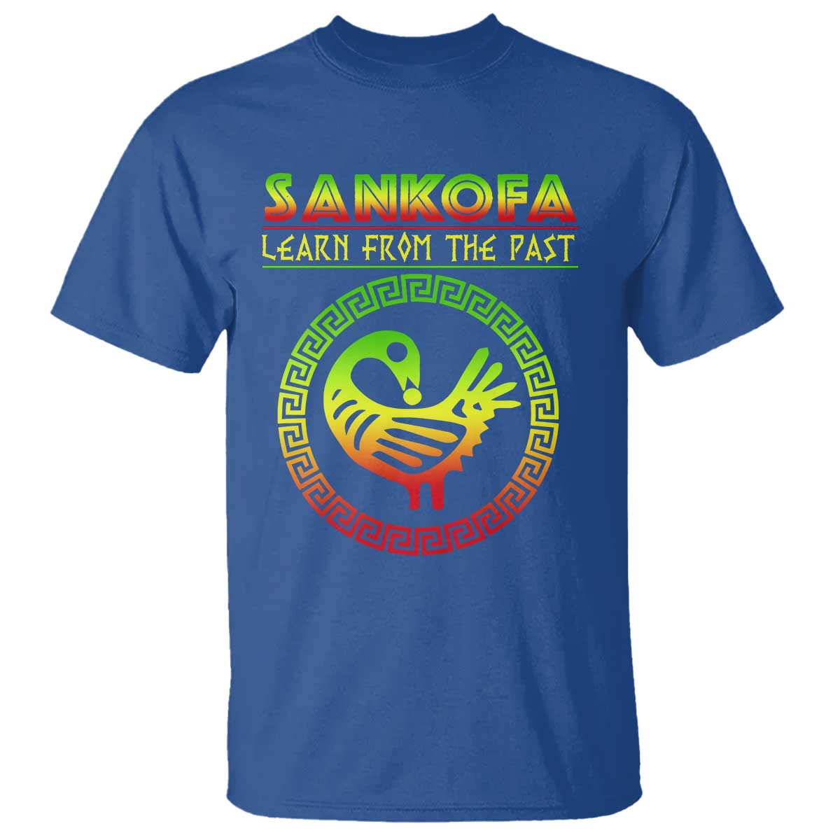 Black History Month T Shirt Sankofa Learn From The Past African Bird Melanin
