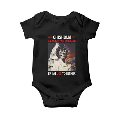 Shirley Chisholm Baby Onesie Unbought And Unbossed Bring U.S. Together BHM Melanin