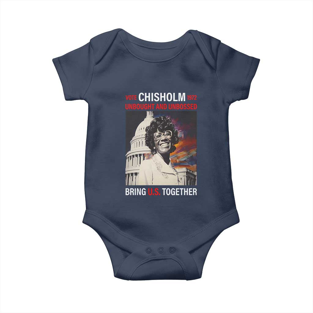 Shirley Chisholm Baby Onesie Unbought And Unbossed Bring U.S. Together BHM Melanin