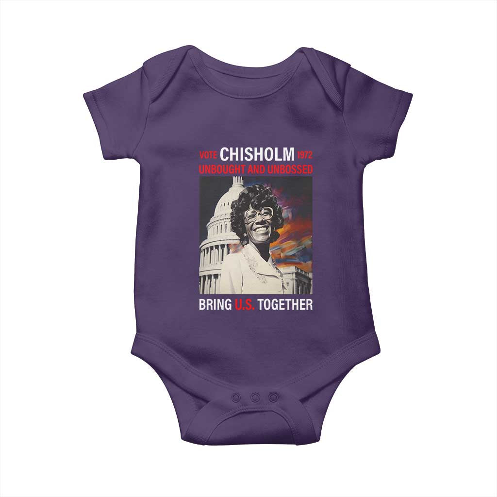 Shirley Chisholm Baby Onesie Unbought And Unbossed Bring U.S. Together BHM Melanin