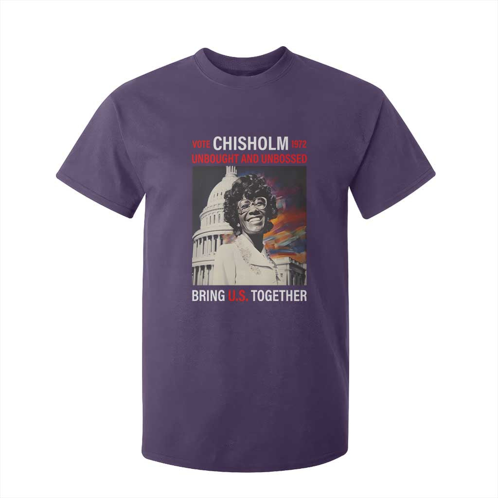 Shirley Chisholm T Shirt For Kid Unbought And Unbossed Bring U.S. Together BHM Melanin