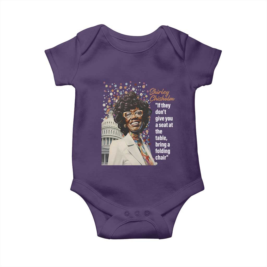 Shirley Chisholm Baby Onesie If They Don't Give You A Seat Black Civil Rights