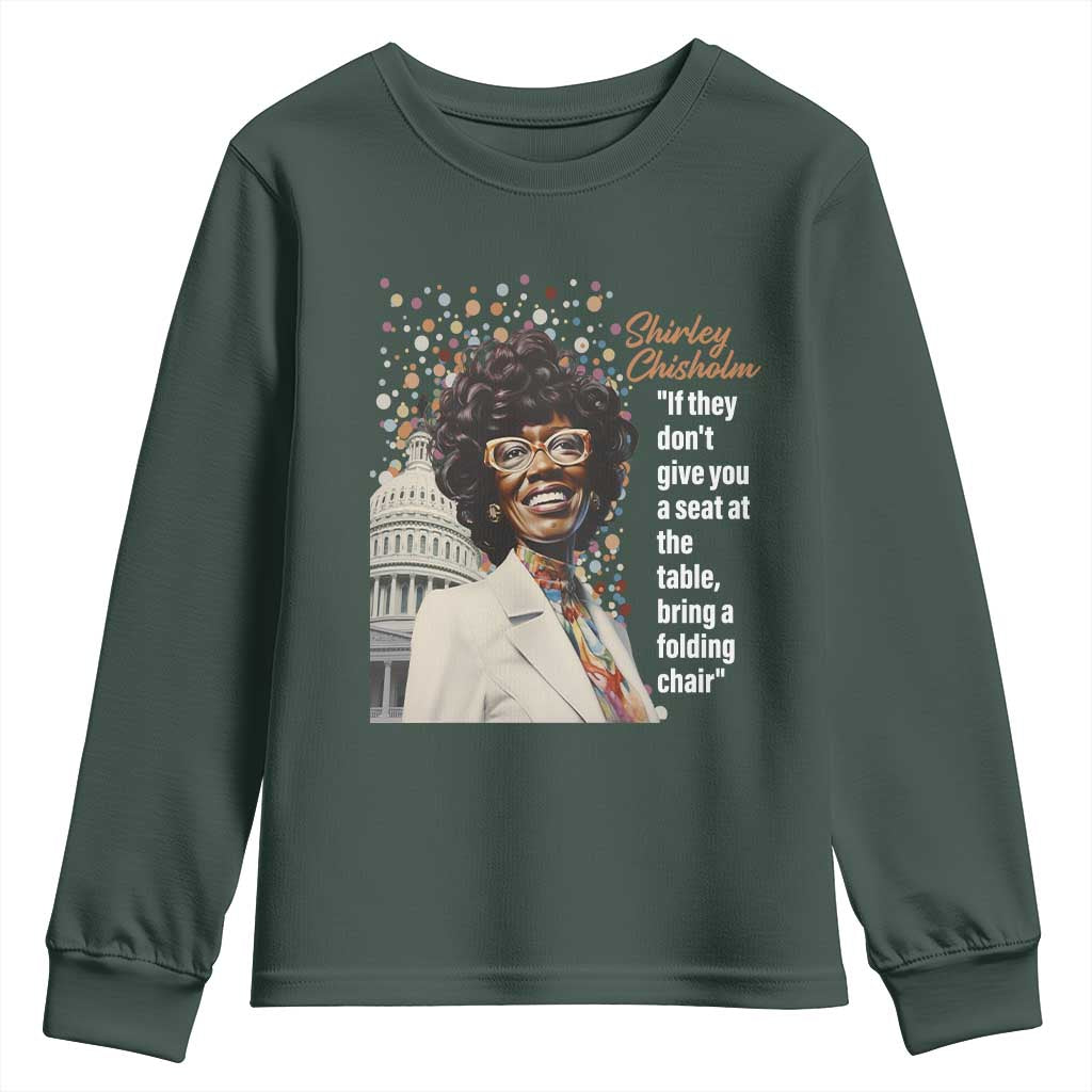 Shirley Chisholm Youth Long Sleeve Shirt If They Don't Give You A Seat Black Civil Rights