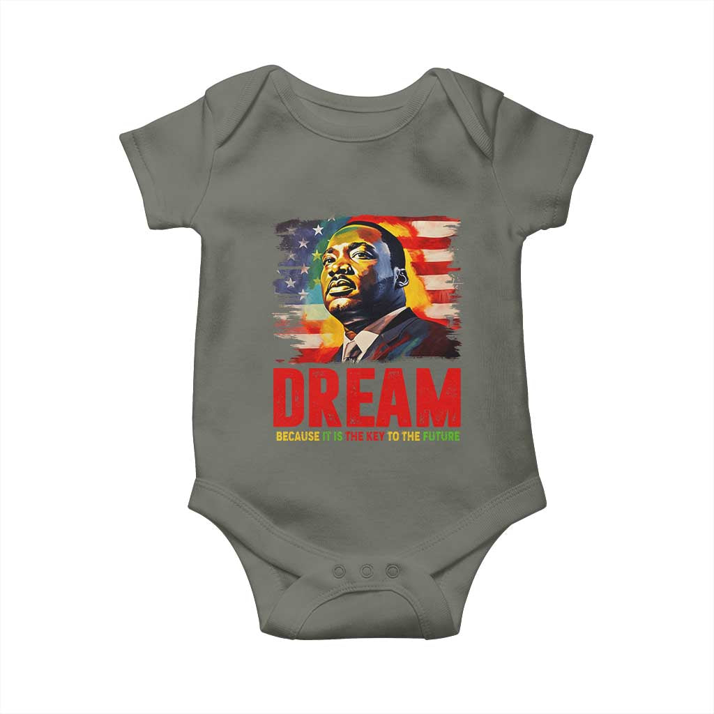 Martin Luther King Jr. Baby Onesie Dream Because It is The Key To The Future MLK  BHM Black Pride