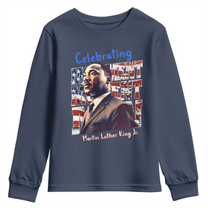 Martin Luther King Jr. Youth Long Sleeve Shirt MLK Day Movement Moment Man Black Civil Rights