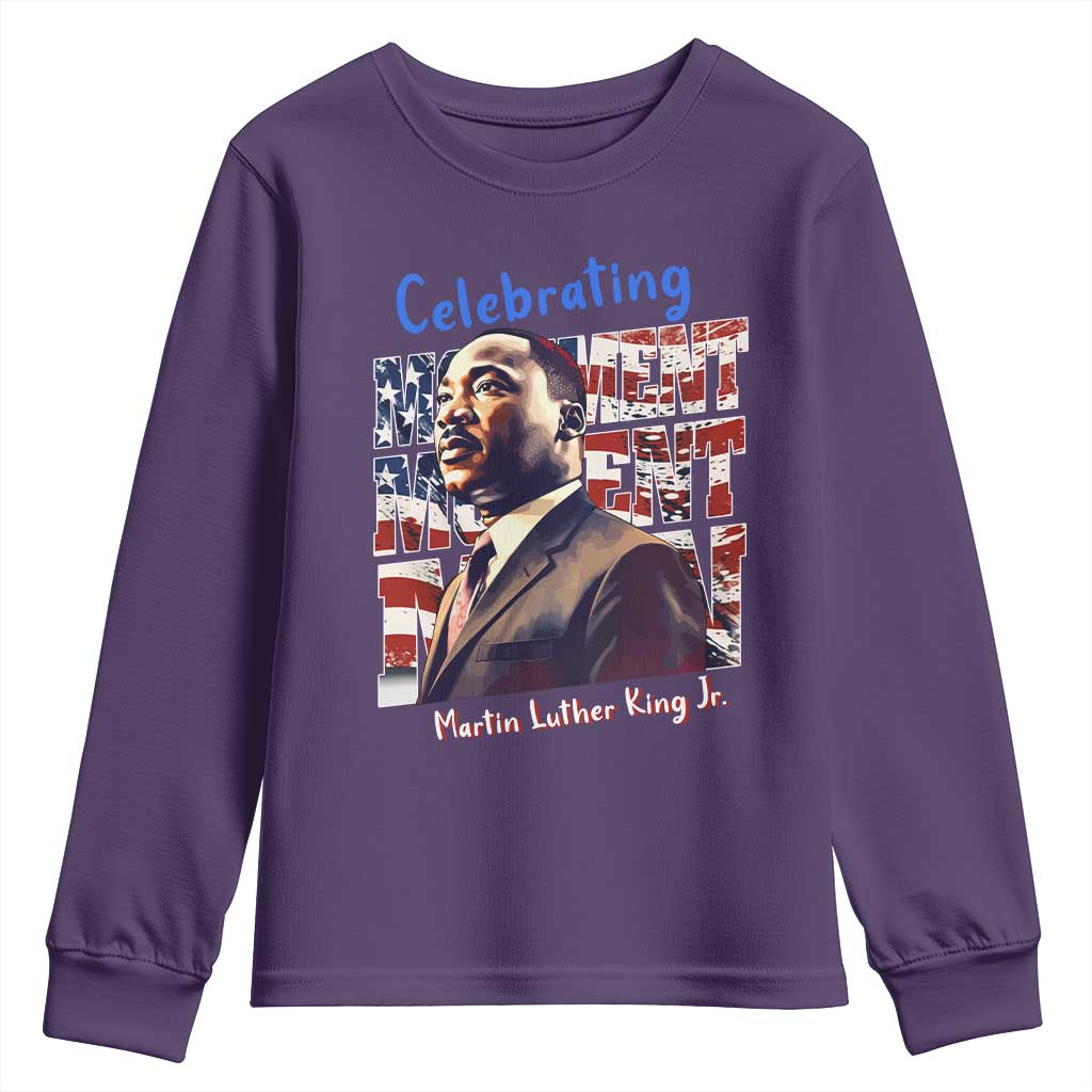 Martin Luther King Jr. Youth Long Sleeve Shirt MLK Day Movement Moment Man Black Civil Rights