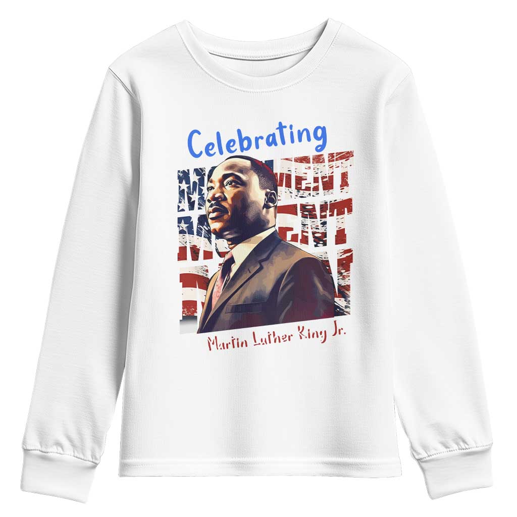 Martin Luther King Jr. Youth Long Sleeve Shirt MLK Day Movement Moment Man Black Civil Rights