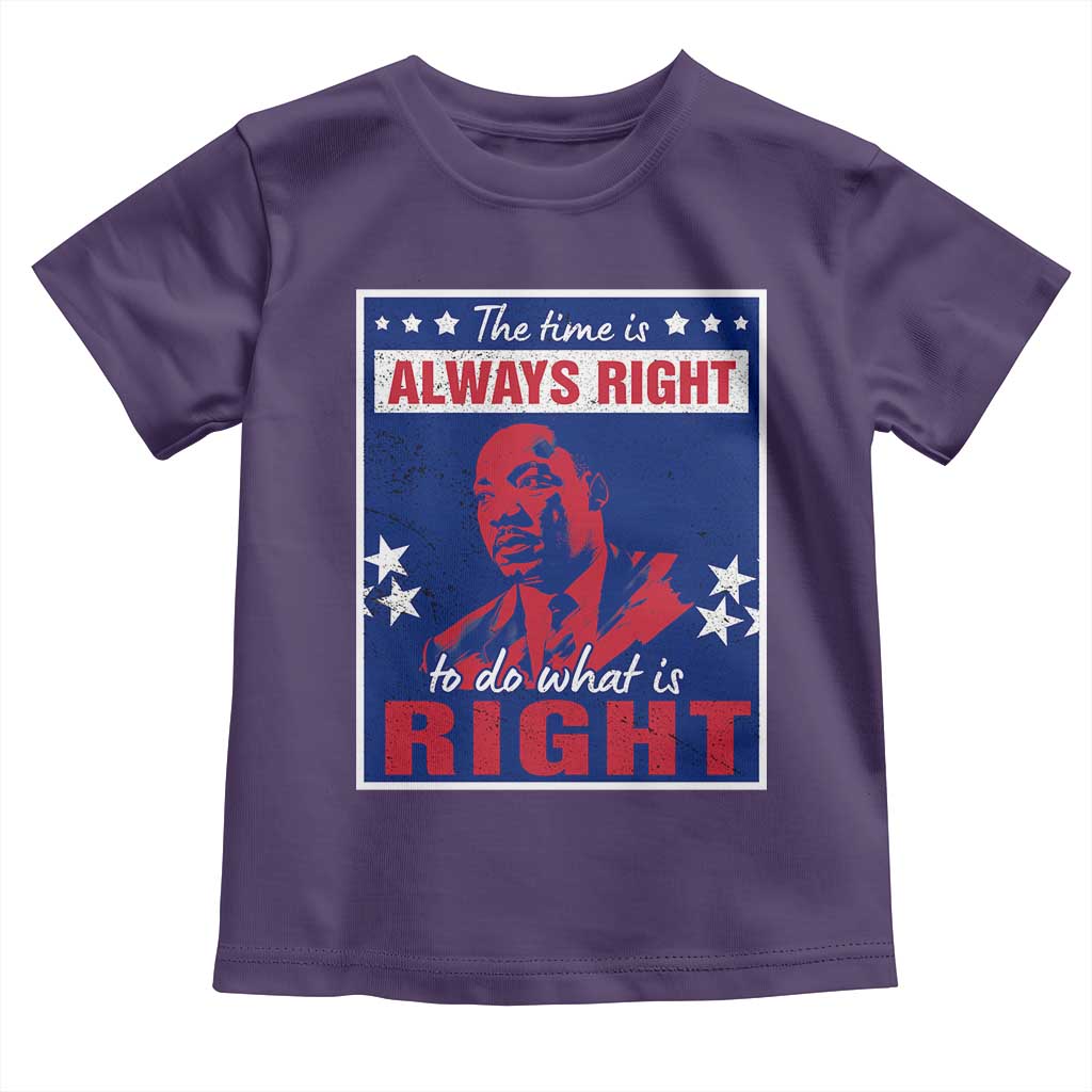 Martin Luther King Jr. Baby Shirt The Time is Always Right To Do What Is Right MLK Black Civil Rights