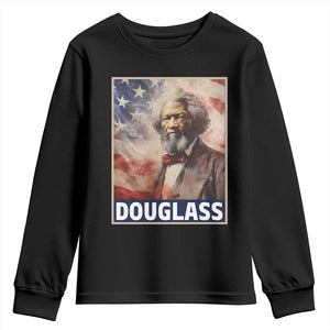 Frederick Douglass Youth Long Sleeve Shirt African American Hero Black Civil Rights