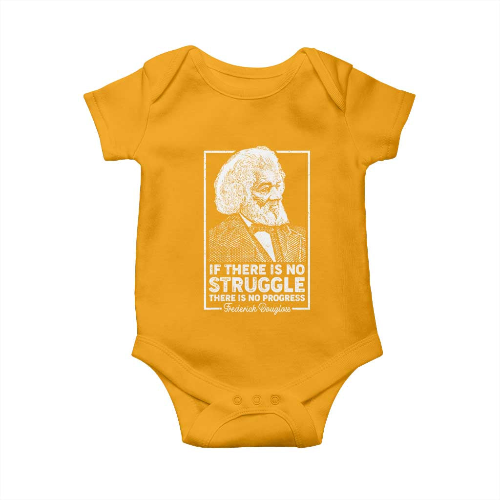 Frederick Douglass Baby Onesie If There Is No Struggle There Is No Progress Black Civil Rights BHM