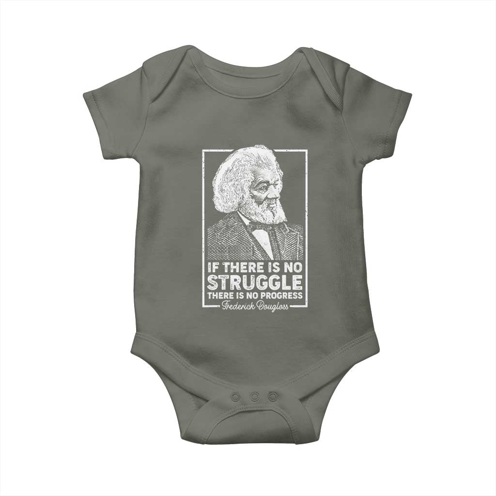 Frederick Douglass Baby Onesie If There Is No Struggle There Is No Progress Black Civil Rights BHM
