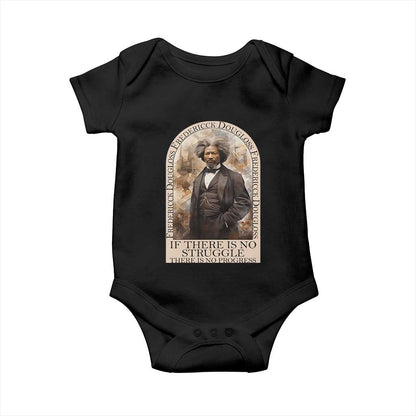Frederick Douglass Baby Onesie If There Is No Struggle There Is No Progress BHM Black Civil Rights