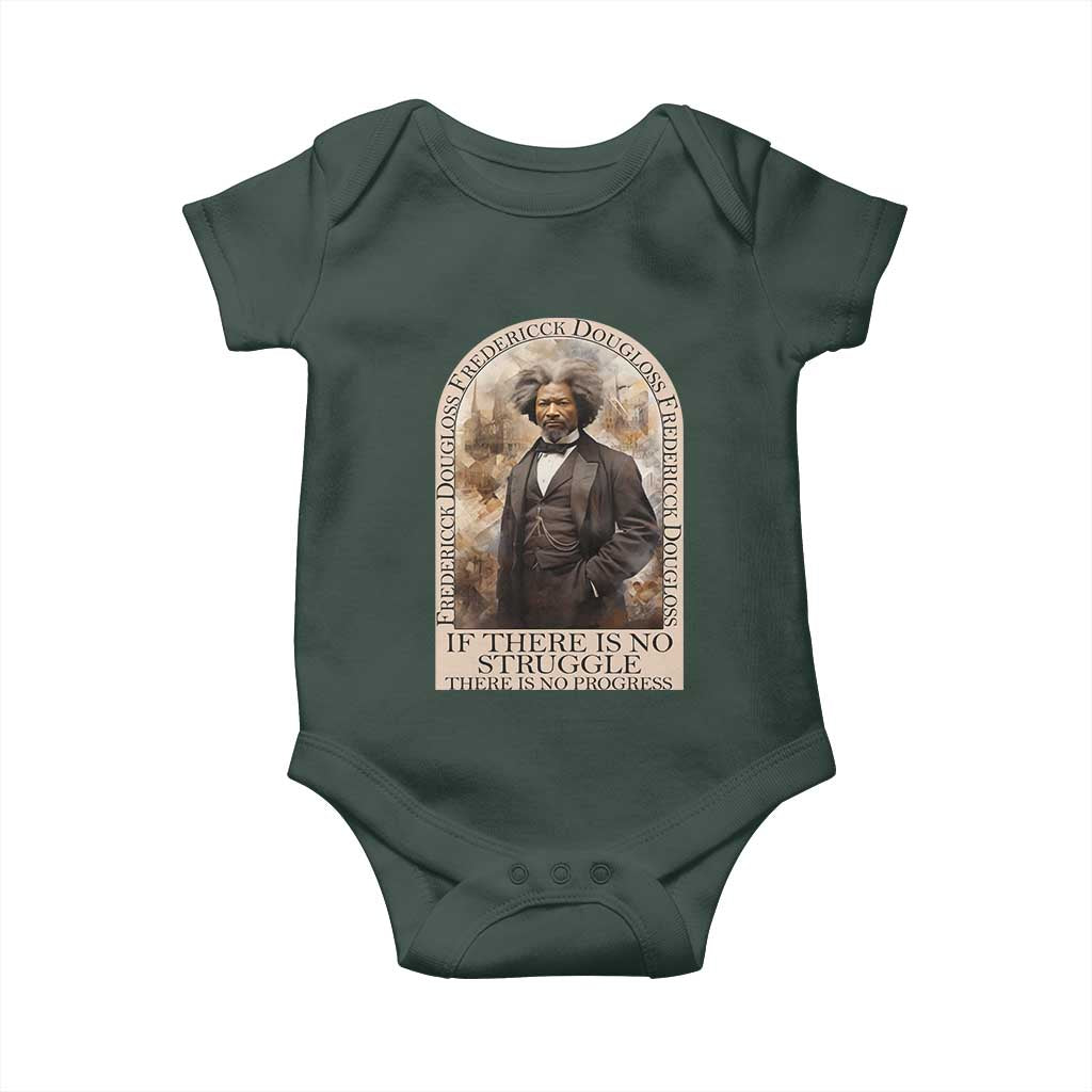 Frederick Douglass Baby Onesie If There Is No Struggle There Is No Progress BHM Black Civil Rights