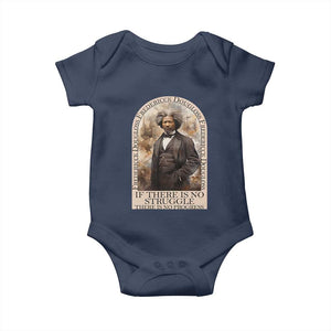 Frederick Douglass Baby Onesie If There Is No Struggle There Is No Progress BHM Black Civil Rights