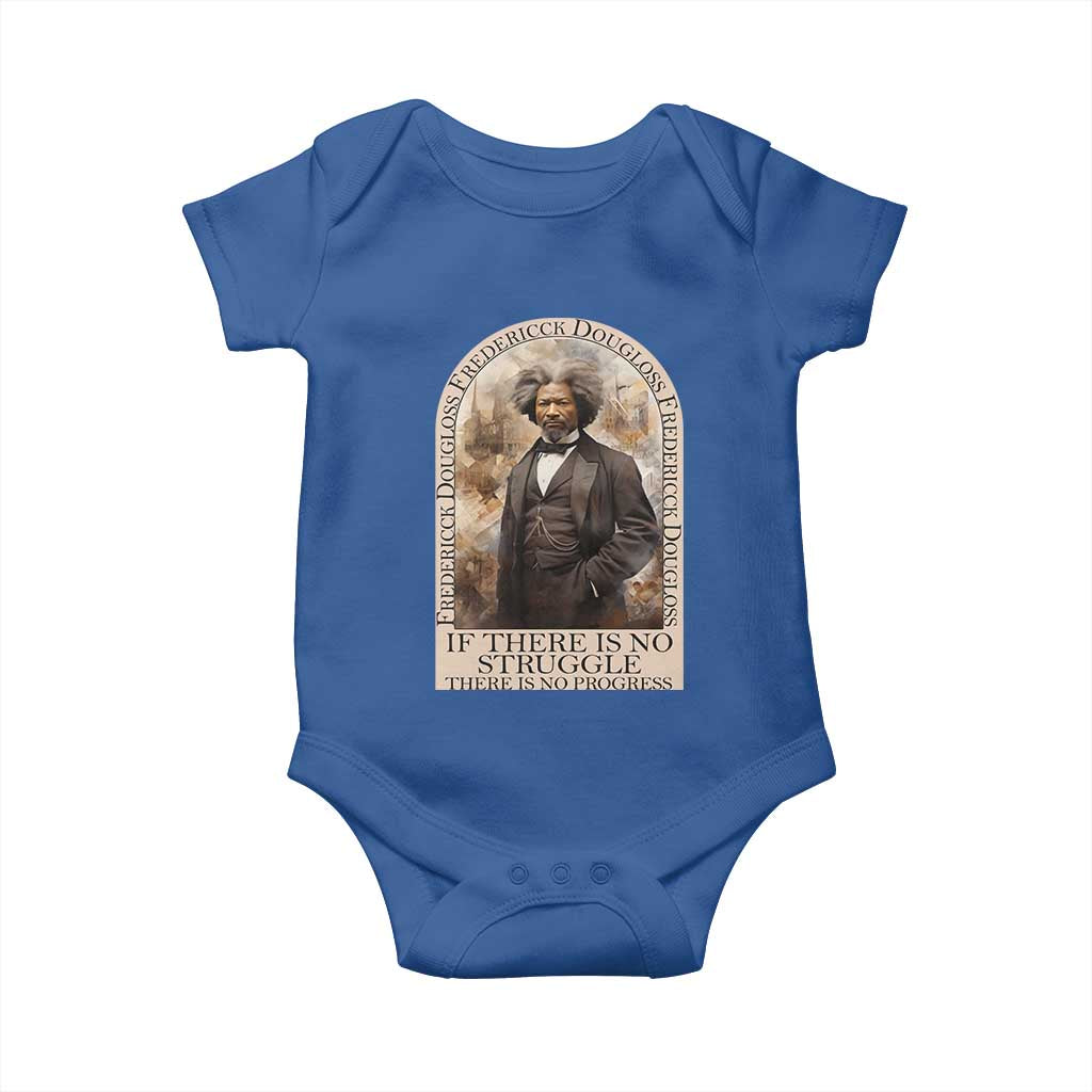 Frederick Douglass Baby Onesie If There Is No Struggle There Is No Progress BHM Black Civil Rights