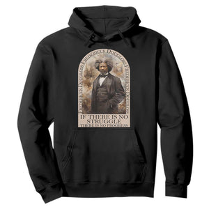 Frederick Douglass Hoodie If There Is No Struggle There Is No Progress BHM Black Civil Rights