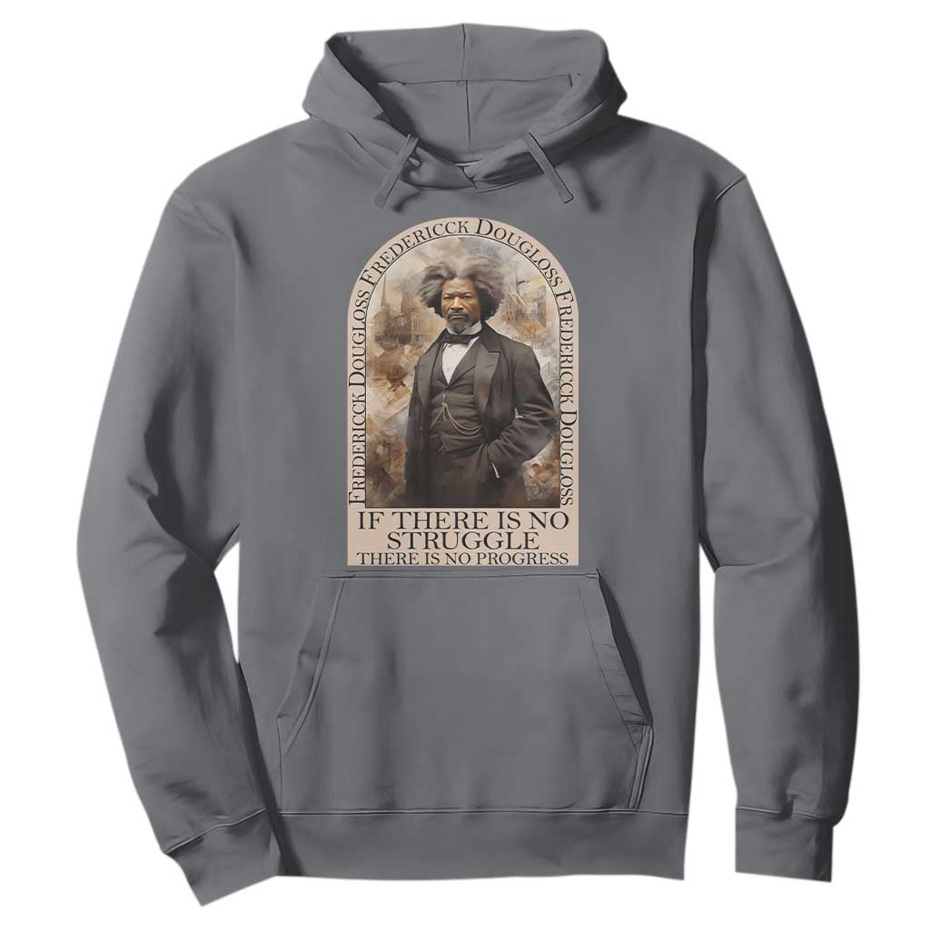 Frederick Douglass Hoodie If There Is No Struggle There Is No Progress BHM Black Civil Rights