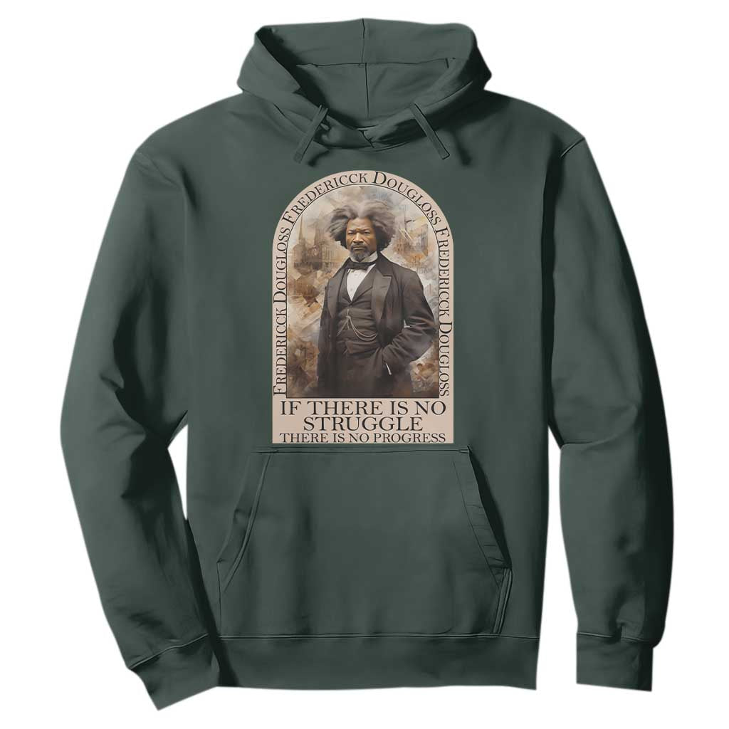 Frederick Douglass Hoodie If There Is No Struggle There Is No Progress BHM Black Civil Rights