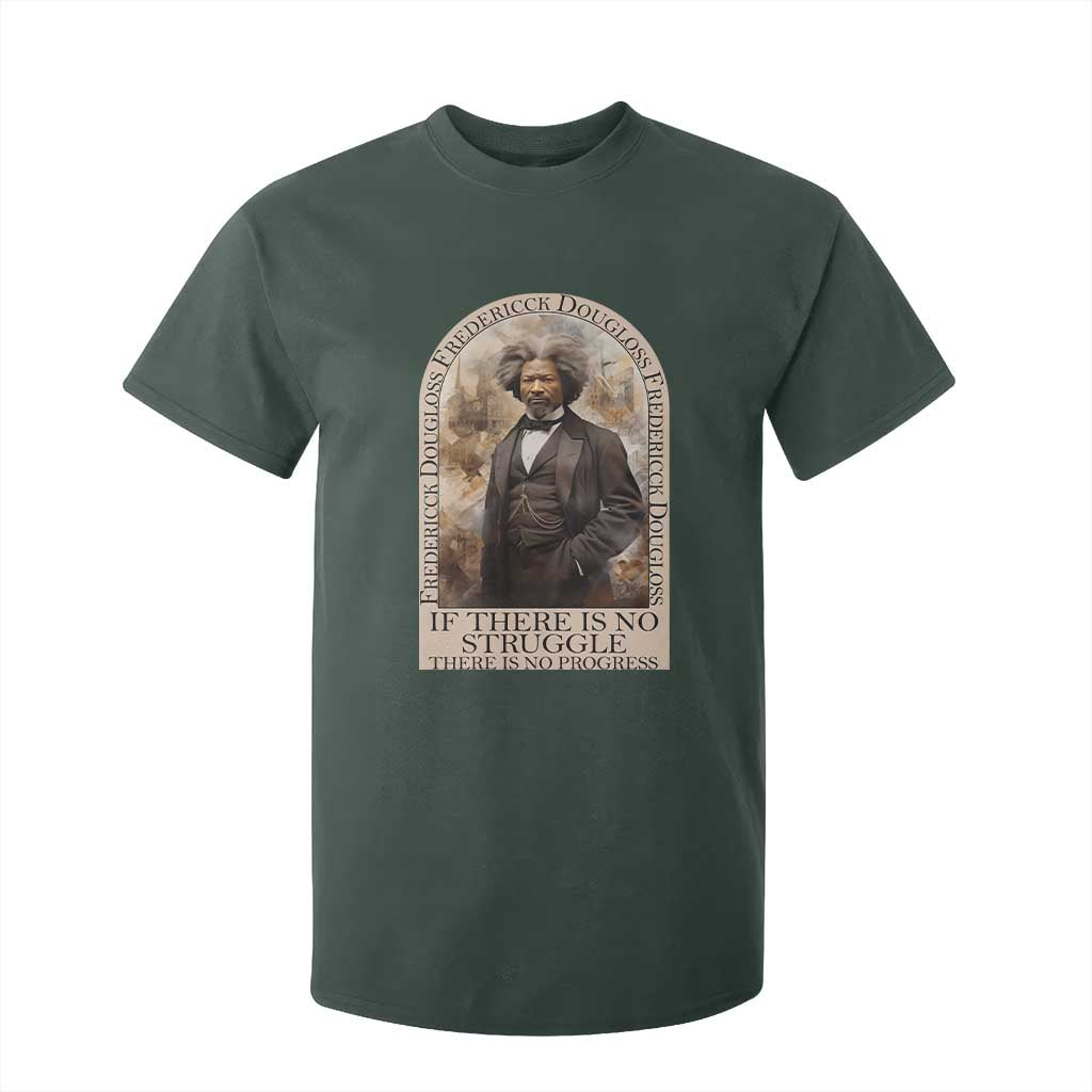 Frederick Douglass T Shirt For Kid If There Is No Struggle There Is No Progress BHM Black Civil Rights