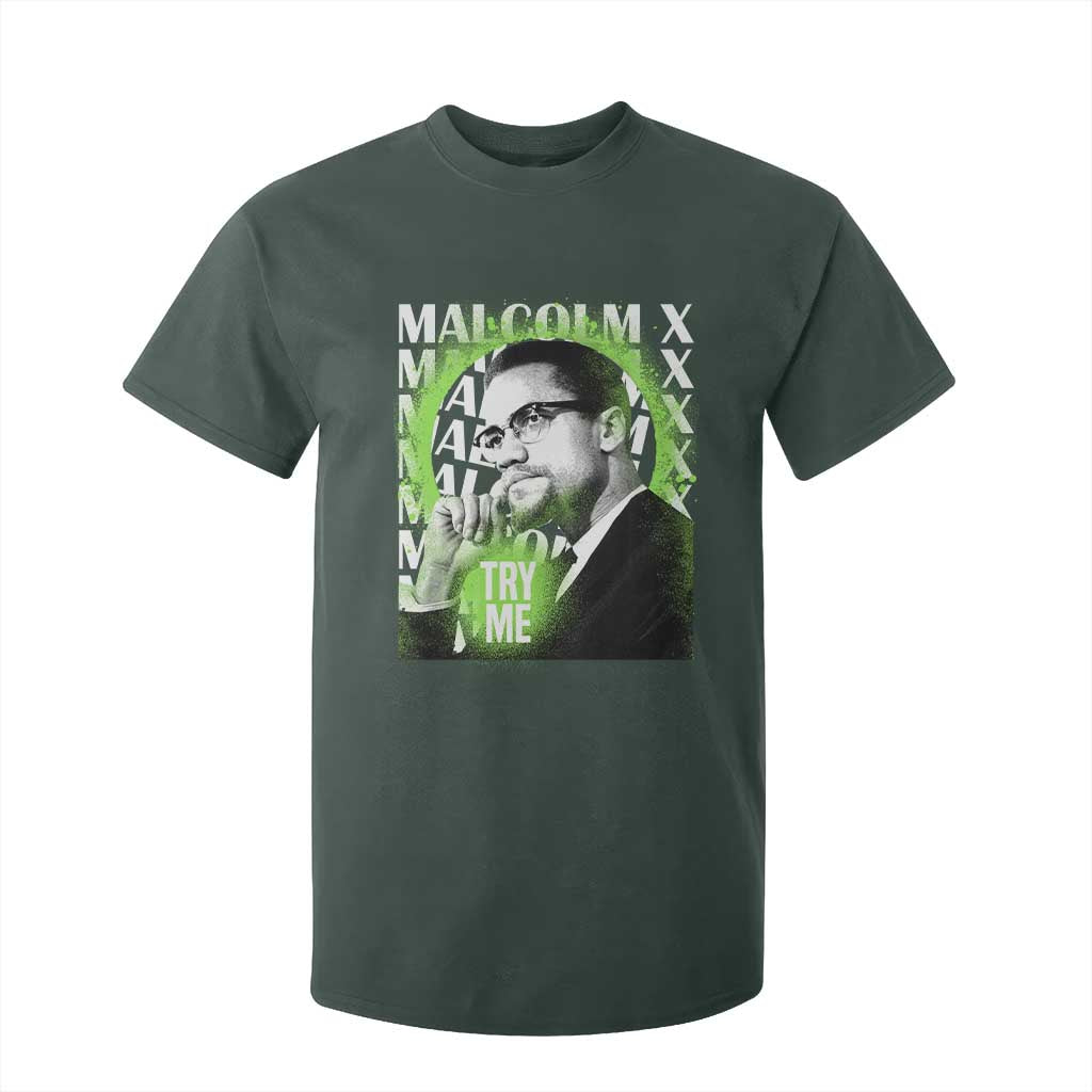 Malcolm X T Shirt For Kid Try Me Aesthetic Art Black Civil Rights BHM