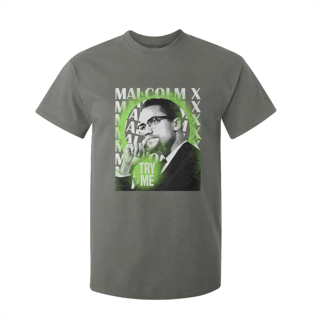 Malcolm X T Shirt For Kid Try Me Aesthetic Art Black Civil Rights BHM