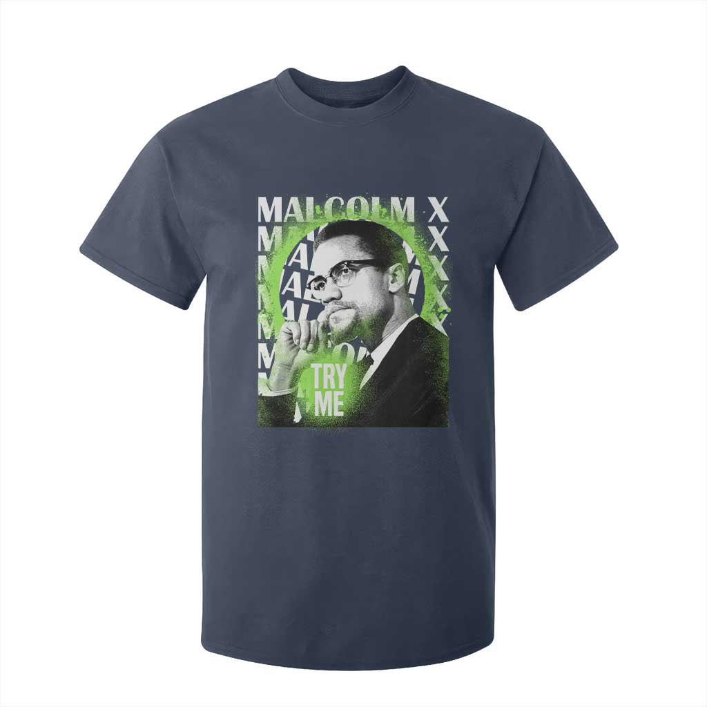 Malcolm X T Shirt For Kid Try Me Aesthetic Art Black Civil Rights BHM