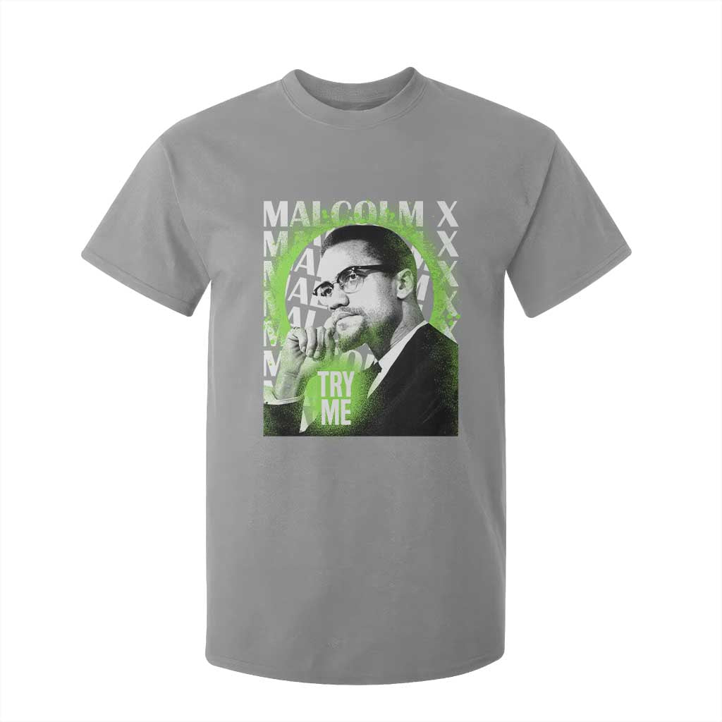 Malcolm X T Shirt For Kid Try Me Aesthetic Art Black Civil Rights BHM