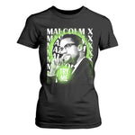 Malcolm X T Shirt For Women Try Me Aesthetic Art Black Civil Rights BHM