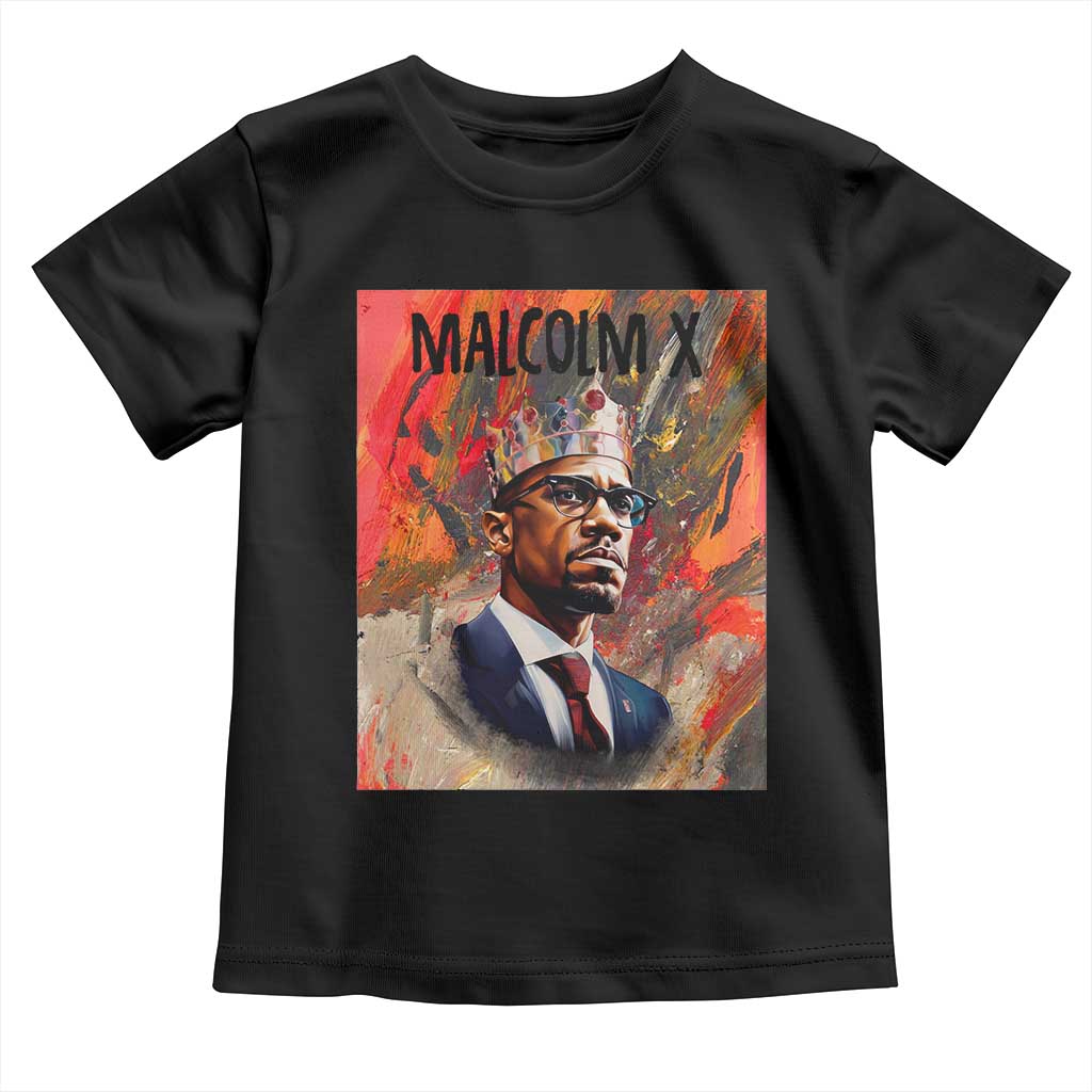 Malcolm X Baby Shirt King Hip Hop Aesthetic Art Black Civil Rights
