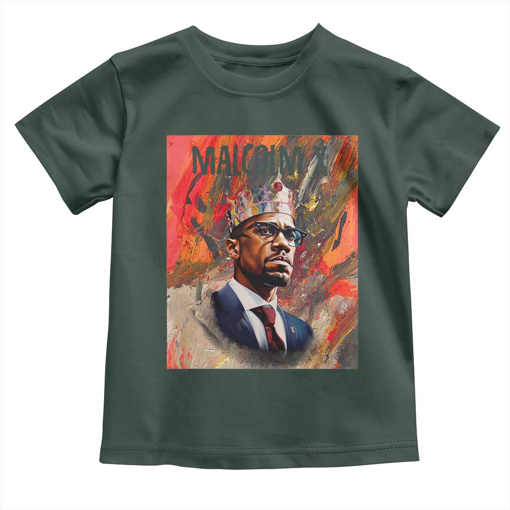 Malcolm X Baby Shirt King Hip Hop Aesthetic Art Black Civil Rights