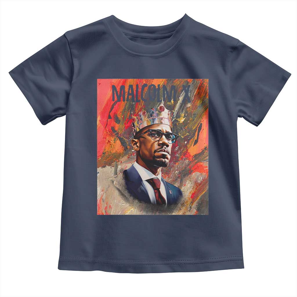 Malcolm X Baby Shirt King Hip Hop Aesthetic Art Black Civil Rights