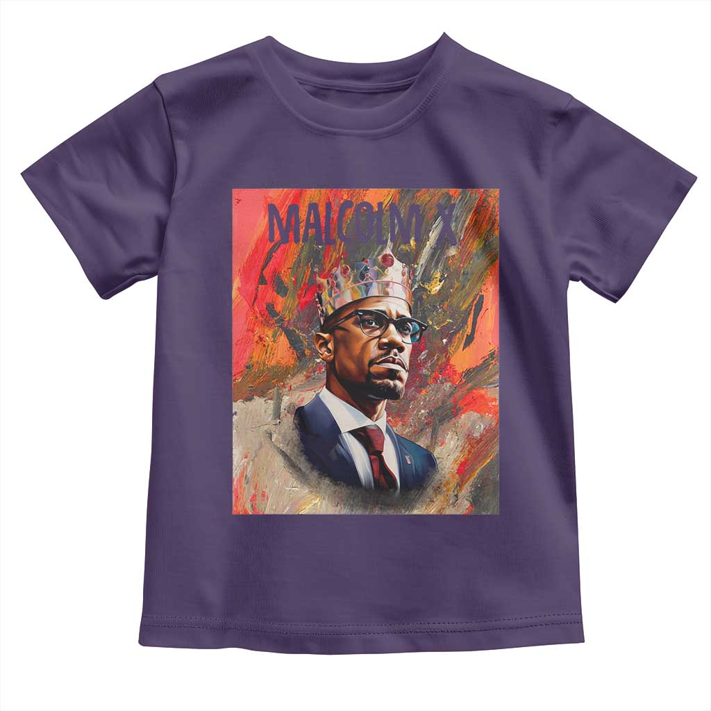 Malcolm X Baby Shirt King Hip Hop Aesthetic Art Black Civil Rights