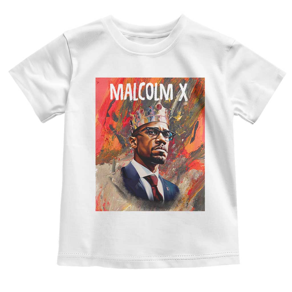 Malcolm X Baby Shirt King Hip Hop Aesthetic Art Black Civil Rights
