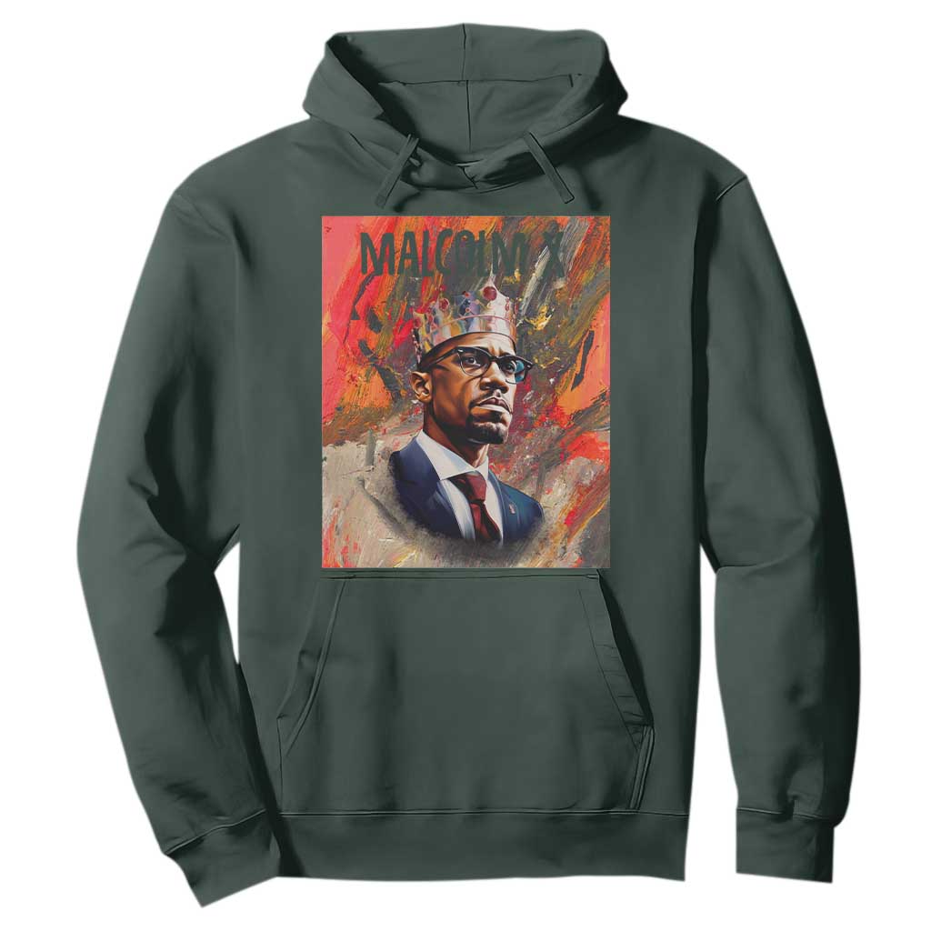 Malcolm X Hoodie King Hip Hop Aesthetic Art Black Civil Rights